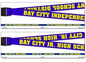 Creating Custom Lanyards for the Bay City Independent School District Office