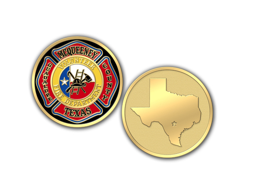 McQueeny Fire Department Creates Challenge Coins for Its Volunteer Firefighters