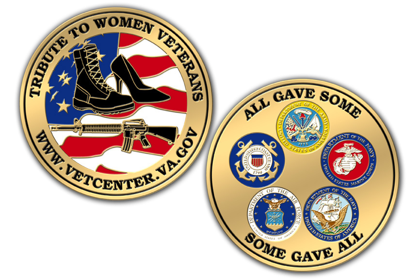 Custom Military Challenge Coins Pay Tribute to Women Veterans