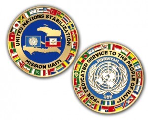 Challenge Coin Created to Mark The United Nations’ Haiti Earthquake Relief Efforts