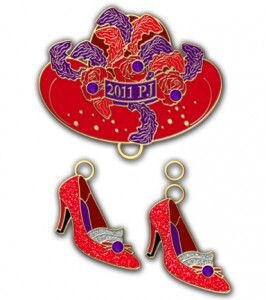 Red Hat Society Members Get Custom Lapel Pins Dressed Up With Sparkling Add-Ons