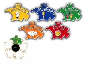 Puzzle Lapel Pins Make Great Workplace Recognition Pins