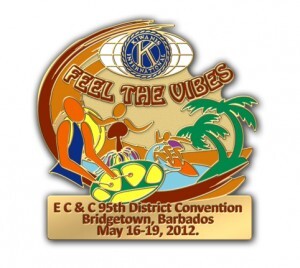 Kiwanis Club Lapel Pins Designed for a Caribbean Conference