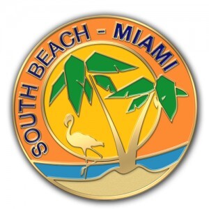 Miami Beach South Beach, Florida Lapel Pins Drive Tourism