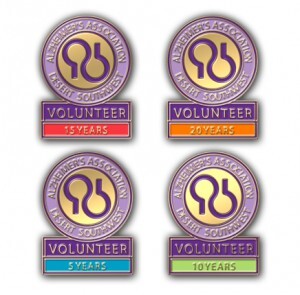 Alzheimer’s Association Years of Service Pins Award Volunteers for Their Efforts