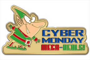 Cyber Monday Lapel Pins to Promote Your Online Specials