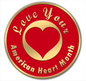 American Heart Month Lapel Pins Educate