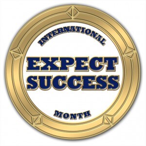 International Expect Success Month Lapel Pins