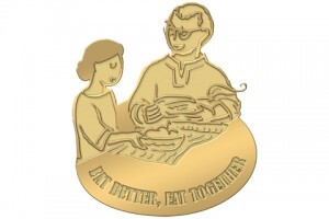 Eat Better, Eat Together Month Custom Lapel Pins