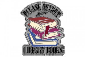 Use Custom Lapel Pins to Remind Library Patrons to Return Borrowed Books