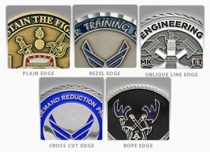 Challenge Coin Border Options