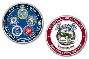 Department of Veterans Affairs Use Challenge Coins to Help Celebrate the Bantam Jeep Heritage Festival