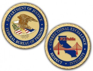 Bureau of Prison Challenge Coins