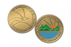 DEA Coins Used to Award Officers for Their Excellence in Environmental Achievement