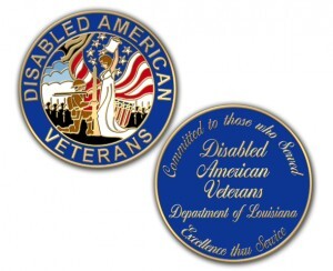 Disabled American Veterans Challenge Coins