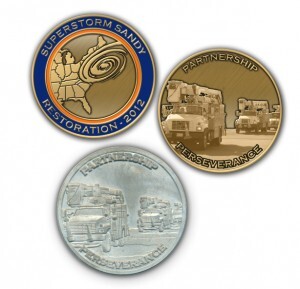 Disaster Relief Efforts Challenge Coins