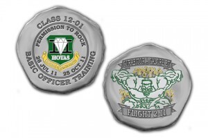 Doubloon Shaped Challenge Coins to Be Handed Out at Officer Training Graduation