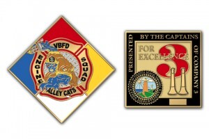 Fire Department Captains Hand Out Custom Challenge Coins for Those Who Show Excellence