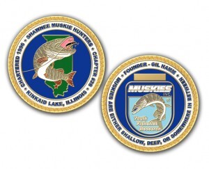 Fishing Club Challenge Coins