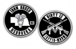 Iron Order Motorcycle Club Challenge Coins are Custom Made for the Nebraska Chapter