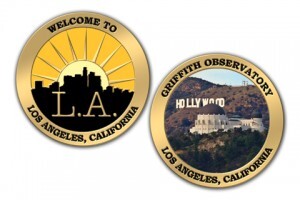 Los Angeles, California Challenge Coins Are a Real Crowd Pleaser