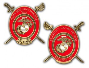 Marine Corp 237th Birthday Challenge Coins