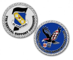 Medical Support Challenge Coins