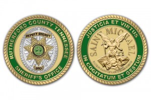 Police Department Challenge Coins Honor Bravery and Determination