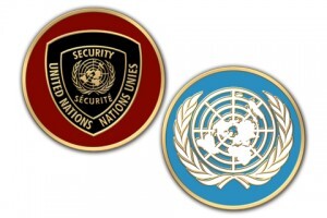 United Nations Challenge Coins Presented to Deserving Security Personnel