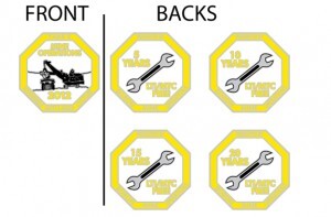Years of Service Challenge Coins
