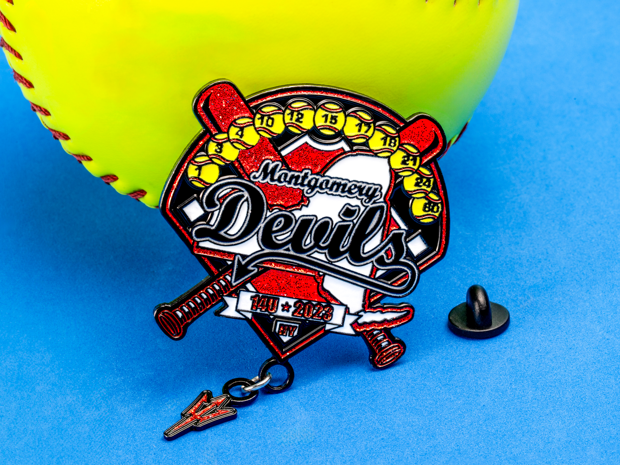 Softball Trading Pins