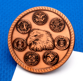 United States Armed Forces 2D challenge coin