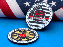 Apple Valley Fire District challenge coin