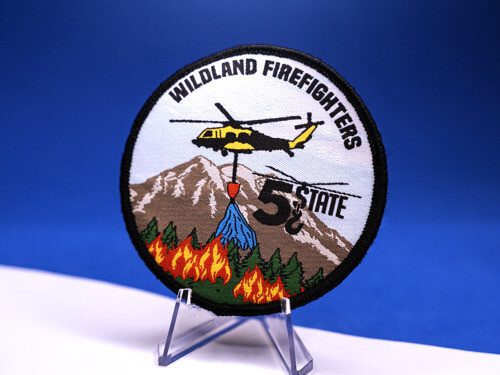 Woven wildland firefighters patch