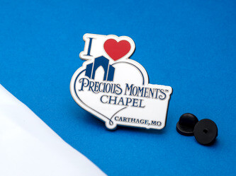 Cloisonné Precious Moments Chapel lapel pin