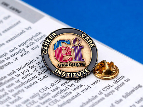 Career Care Institute school graduation lapel pin