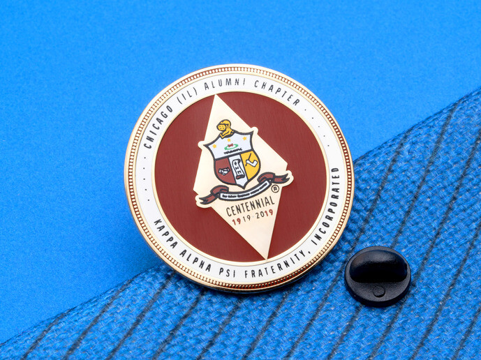 Silk screen Kappa Alpha Psi lapel pin